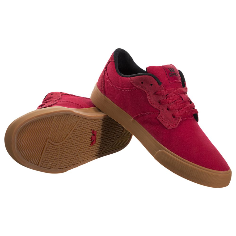 Baskets Basses Supra Axle Rouge Cardinal/Light Gum Homme | TJZ-57556044